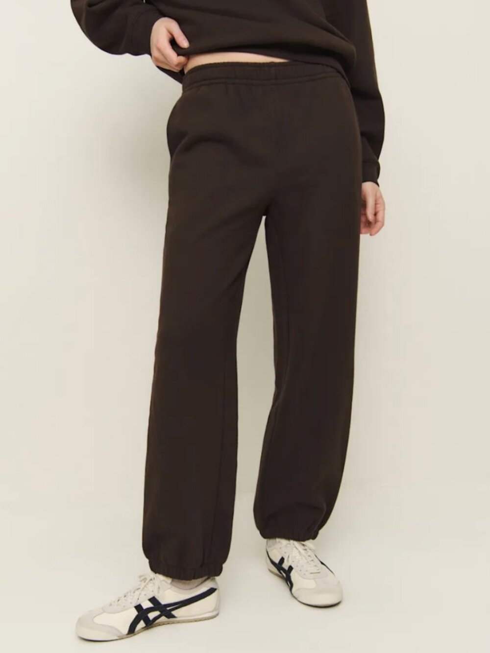 Reformation Skye Boyfriend Sweatpant Brown - Size XS
